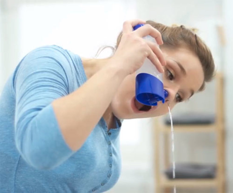 Dùng nước muối chữa viêm mũi dị ứng 