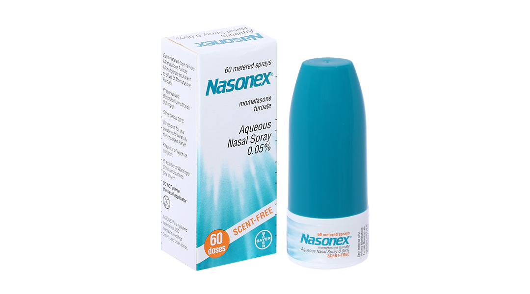 Thuốc xịt chữa viêm mũi dị ứng Nasonex 0,05%